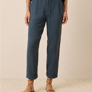 Pact Organic Coastal Double Gauze Rolled Cuff Pan